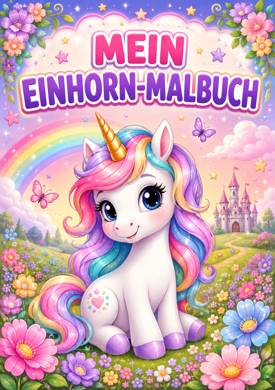 Mein Einhorn-Malbuch