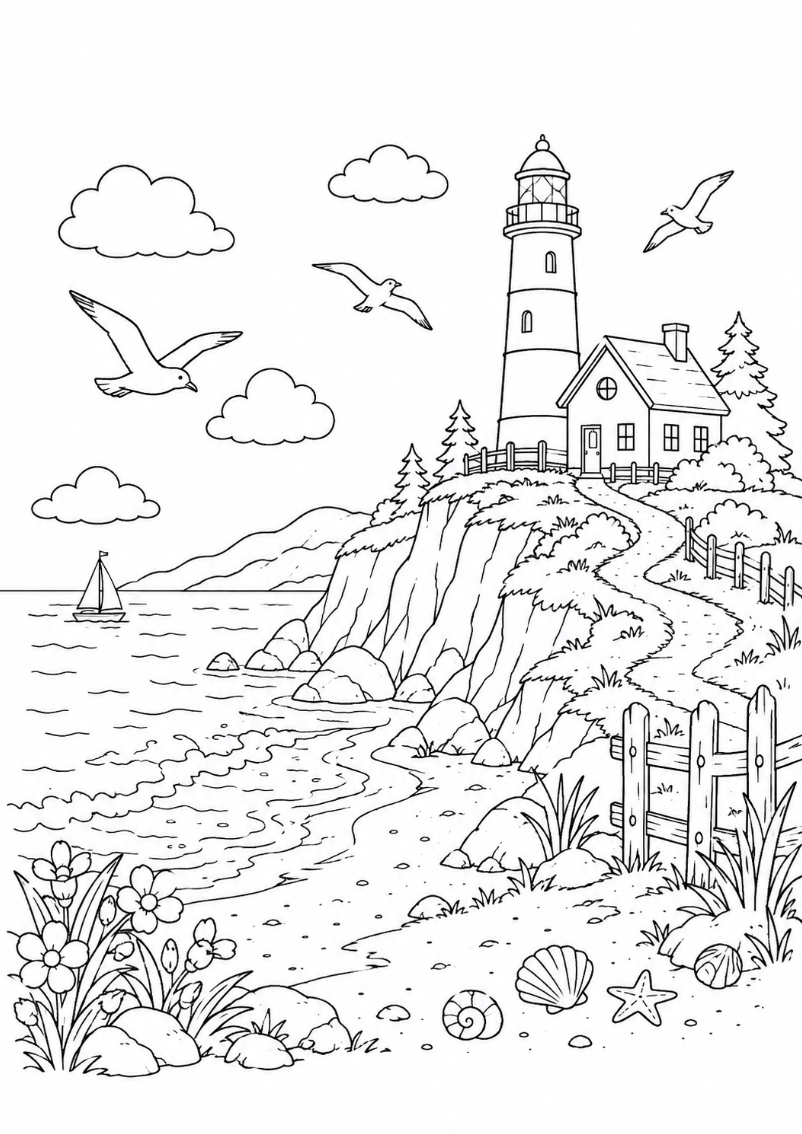 Mein Landschafts Malbuch