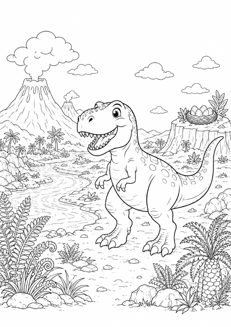 Mein grosses Dinosaurier-Malbuch