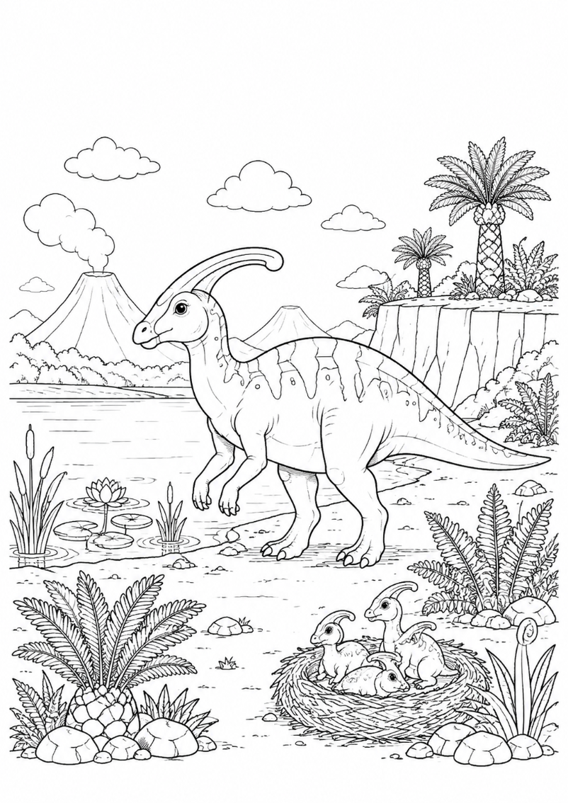 Mein grosses Dinosaurier-Malbuch