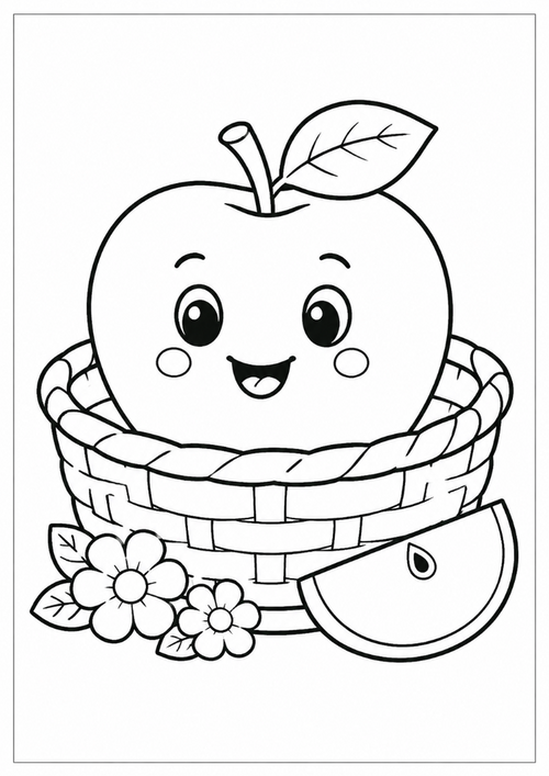 Mein Früchte & Gemüse Malbuch