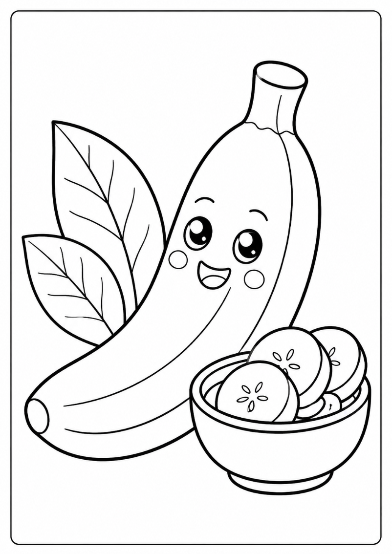 Mein Früchte & Gemüse Malbuch